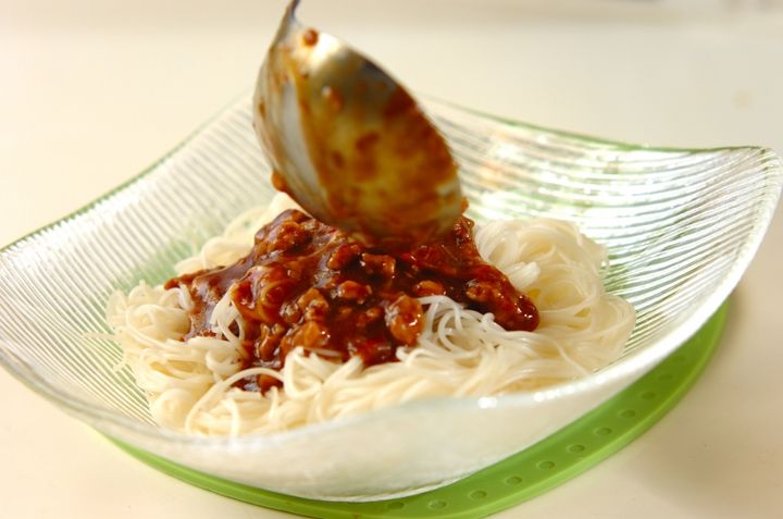 七夕ジャージャー素麺の作り方3