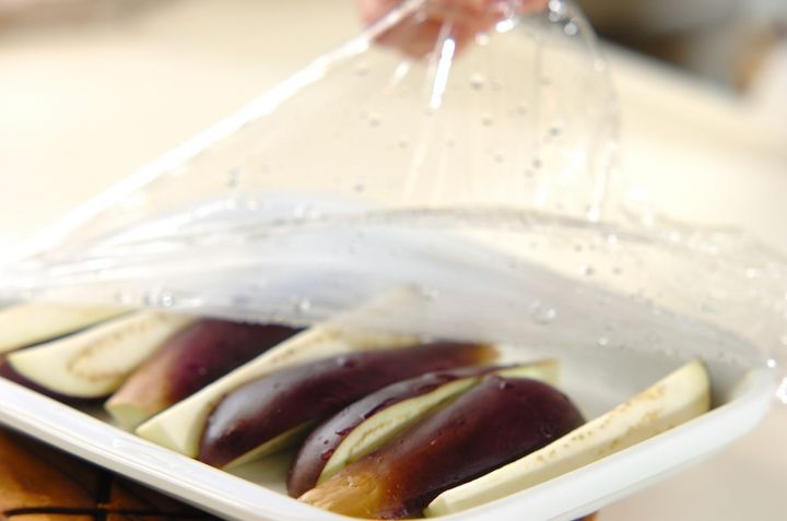 ナスと枝豆の中華風サラダの作り方1