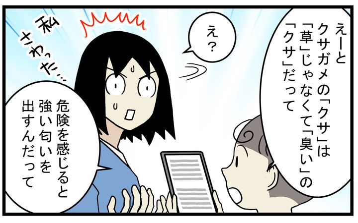 「草亀」じゃなくて「臭亀」だった