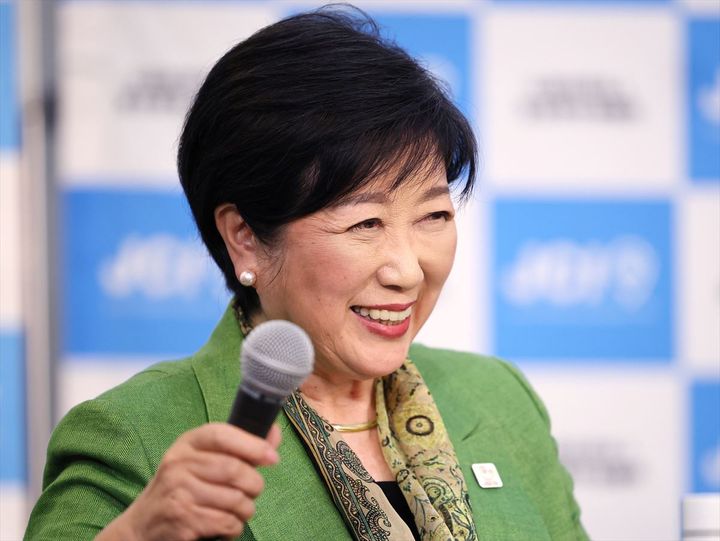 小池百合子さん（2024年6月撮影、時事）