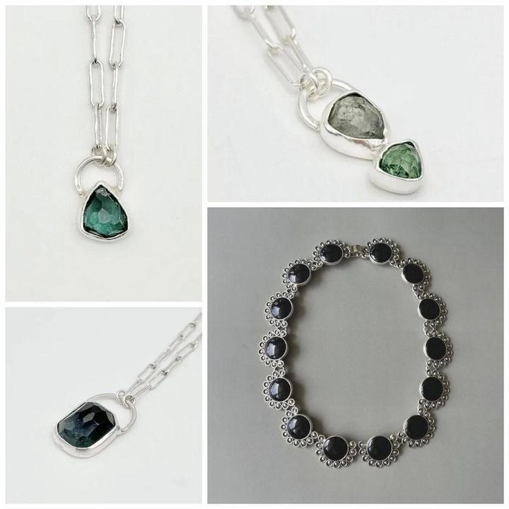 画像: 「Still, I’ll live. それでも生きていく」#104_トルマリン ネックレス / #95_トルマリン ネックレス / #148_トルマリン ネックレス / オブシディアン・サンフラワー ネックレス 出典：プティローブノアー