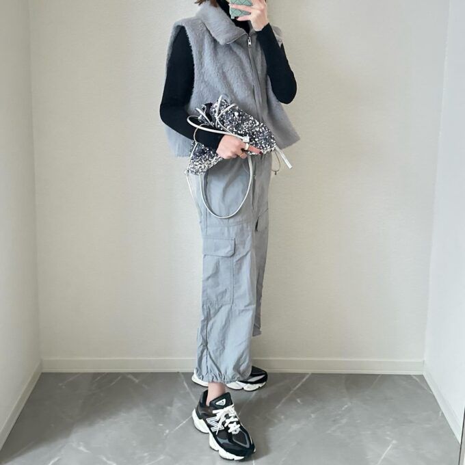 GU「テックカーゴロングスカート」