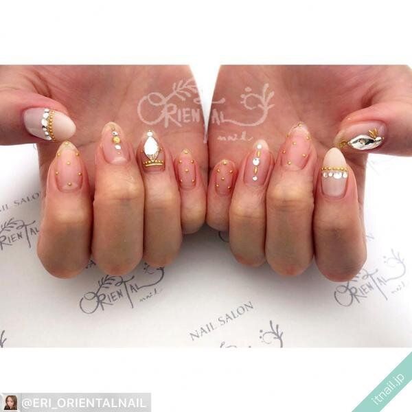 オリエンタルネイルが投稿したネイルデザイン [photoid:I0074628] via Itnail Design (736546)