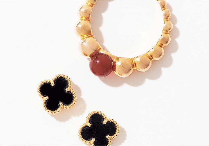 プッシュギフトは第一子 ヴァン クリーフ＆アーペルのリング 第二子 ヴァン クリーフ＆アーペルのピアス