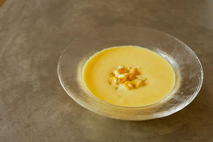とうもろこしの美味しさを丸っと飲み干す“冷たいコーンスープ”