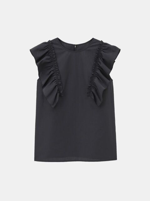 PLSTのフリルスリーブブラウス