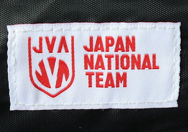 日本男子バレーショルダーバッグ 内側白タグ