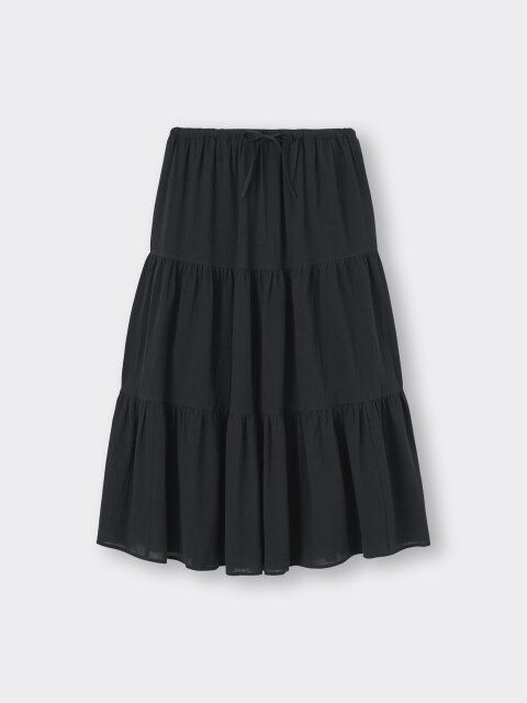 GUのティアードロングスカート