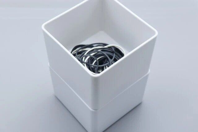 セリア B00529 ECOコンテナB ホワイト 重ねて使用