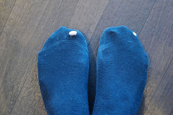 靴下の穴