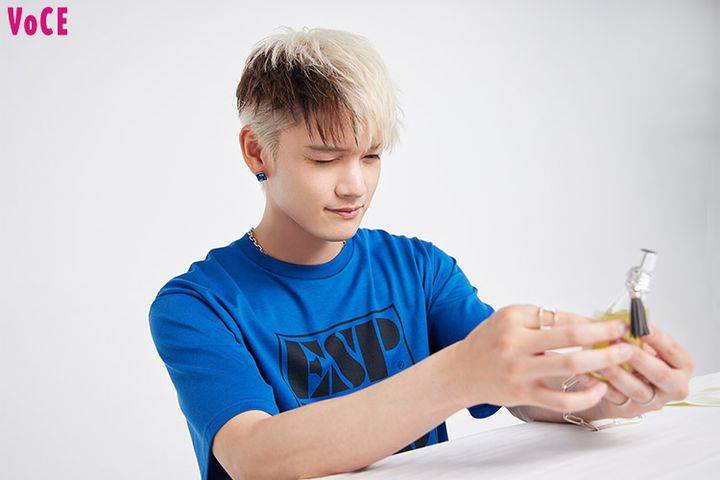 オリジナルラベルを貼ったら世界に１つのフレグランスが完成（RYOJIさん）