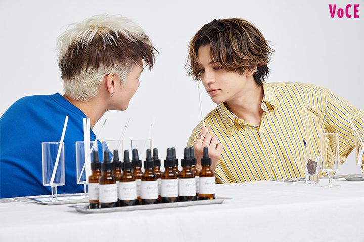 RYOJIはシャープなセクシー系を、GHEEは甘くて深い香りをチョイス