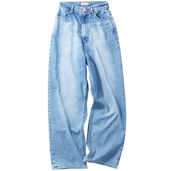 ヤヌークのウエストがジャストデザインになったデニムJOAN