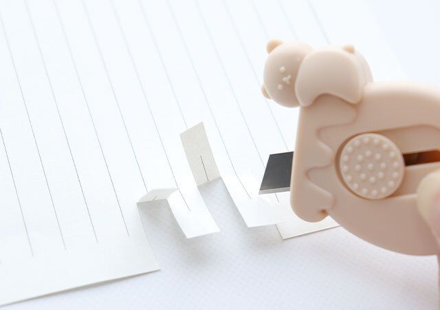 ダイソー ミニカッター（はちみつとくま、マグネット付） 使用例