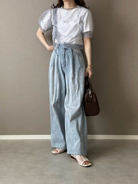 シアートップスのコーデ2