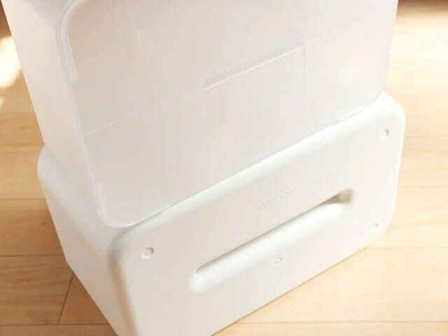 ダイソー 積み重ね収納ボックス（取っ手付） スタッキング可能