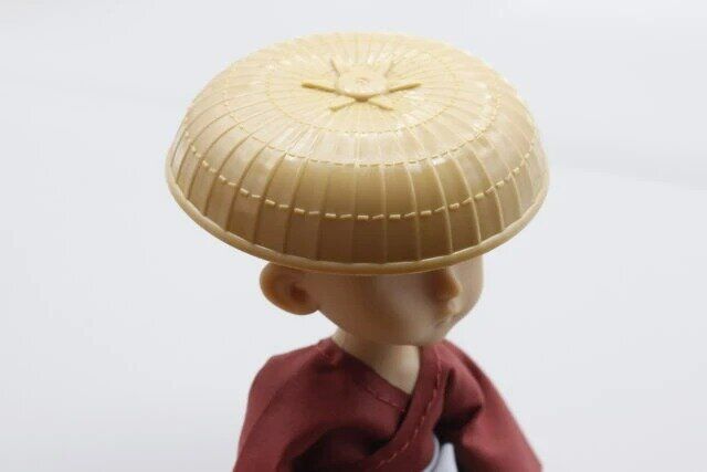 セリア ドール用 笠・三度笠 ドールの頭に被せる