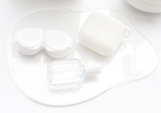 キャンドゥ アクセサリーステージ 水たまり型 日用品置き 使用例