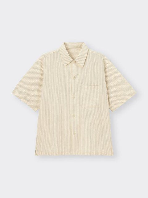 GUのシアサッカーシャツ