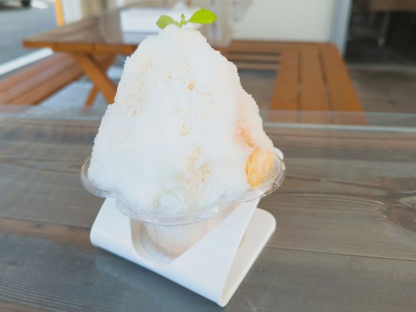 はちみつ黒酢のミルクがけ