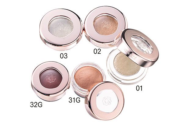 【上】ダズリング ジェム 【下】アイグロウジェム スキンシャドウ