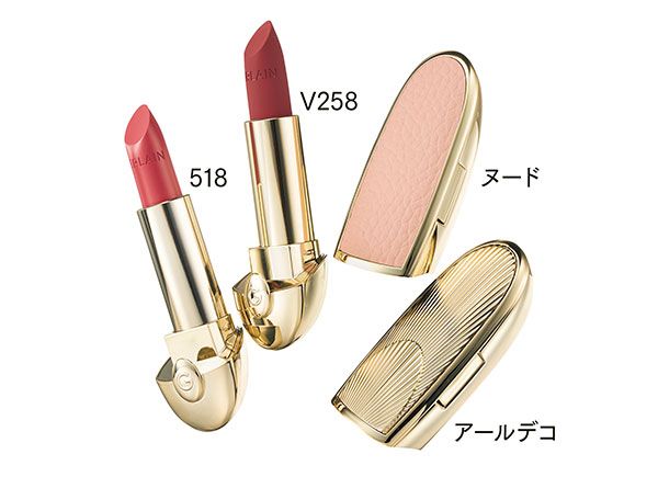 【左】ルージュ ジェ リフィル 【中】ルージュ ジェ ラグジュリアス ヴェルヴェット 【右】ルージュ ジェ ケース