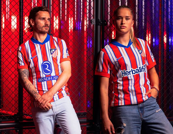エンブレムを“旧ロゴ”に変更！アトレティコ・マドリー、2024-25新ユニフォームは「2冠時代」に触発のデザイン