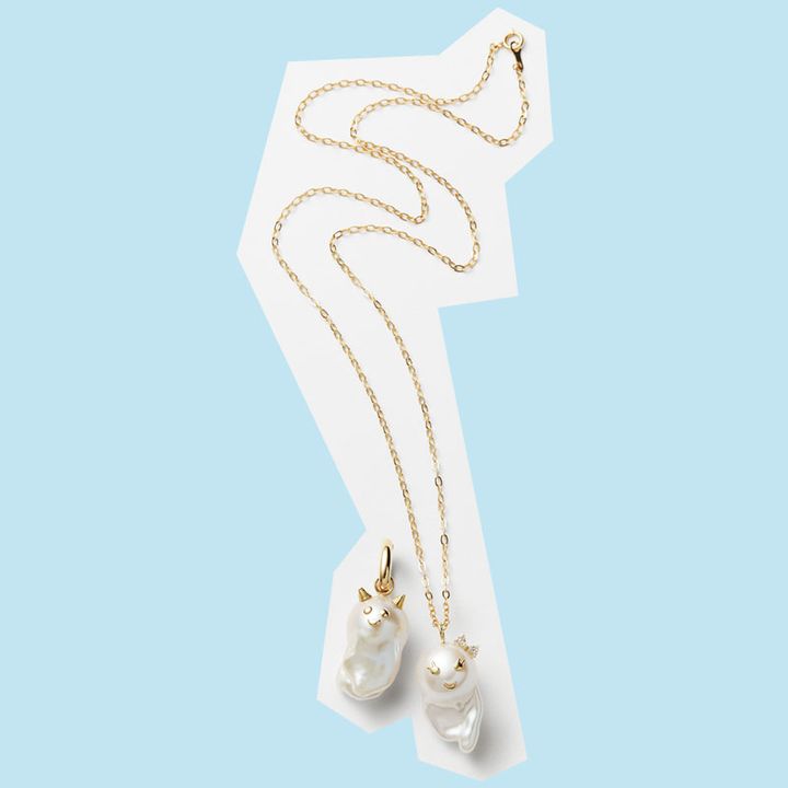 カドーのオバケモチーフのパールネックレス