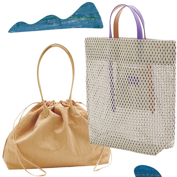 メアリーオルターナのメッシュトートとナイロンバッグ