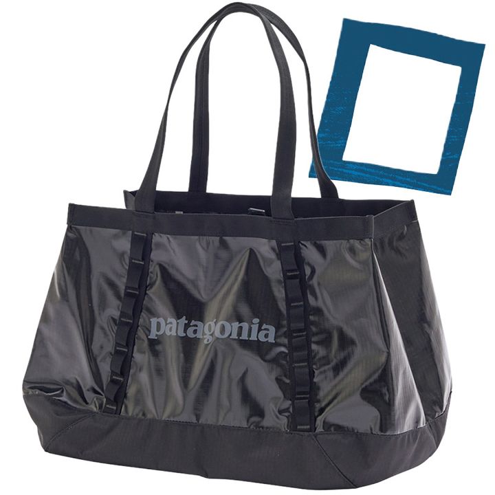 パタゴニアの大容量のブラックホールトート