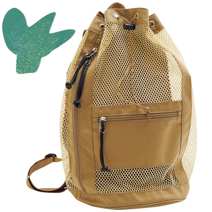 オーラリーメイドバイアエタのメッシュリュック