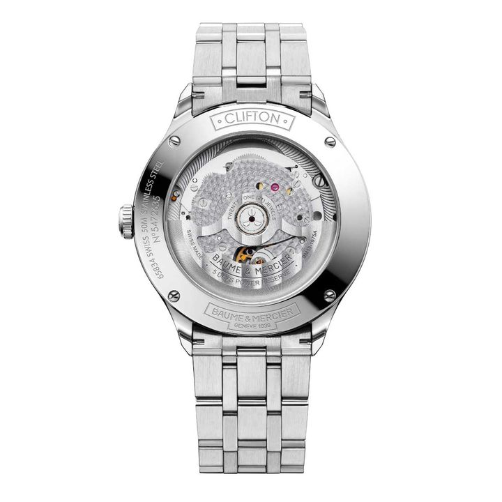 〈ボーム&メルシエ〉クリフトン ボーマティック ブルーダイヤル