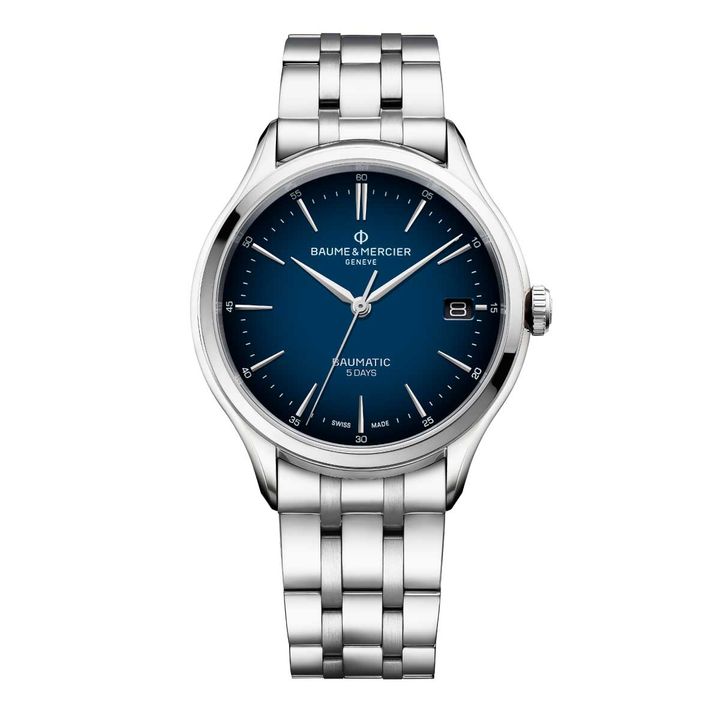 〈ボーム&メルシエ〉クリフトン ボーマティック ブルーダイヤル