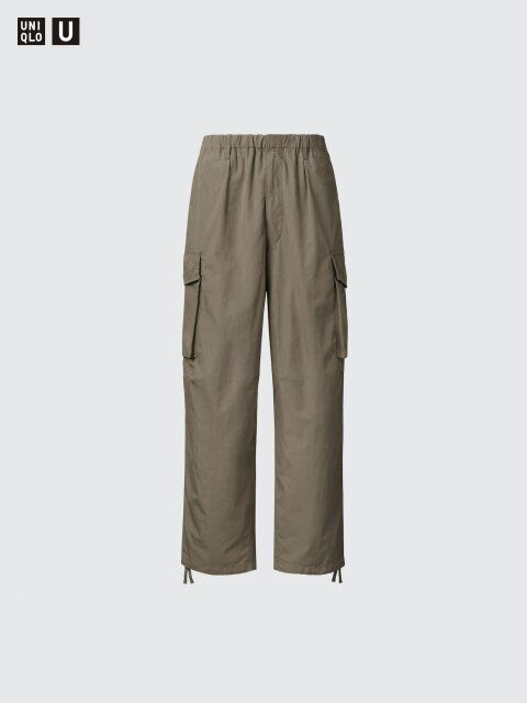 2024夏ユニクロのワイドフィットパラシュートカーゴパンツ