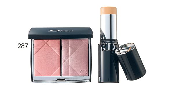 【左】ディオールスキン ルージュ ブラッシュ カラー＆グロウ 【右】ディオールスキン フォーエヴァー スキン パーフェクト スティック