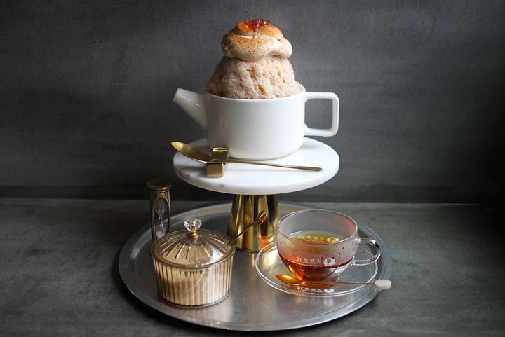 「スペシャルティーかき氷」※ホットドリンク付き