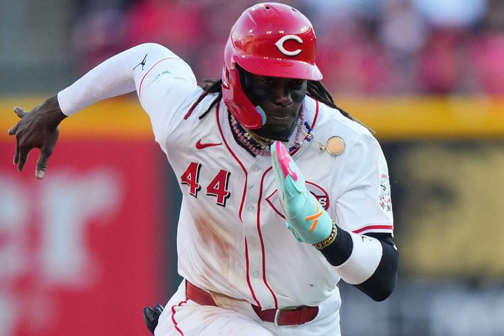 レッズのエリー・デラクルーズ（C）ロイター／USA TODAY Sports