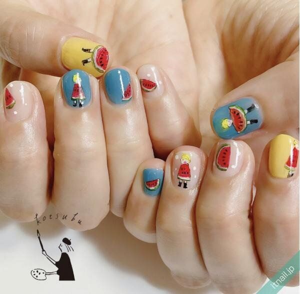 小粒nailが投稿したネイルデザイン [photoid:I0115071] via Itnail Design (736998)