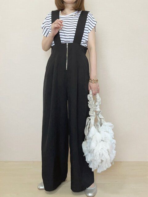 ボーダートップスのコーデ3