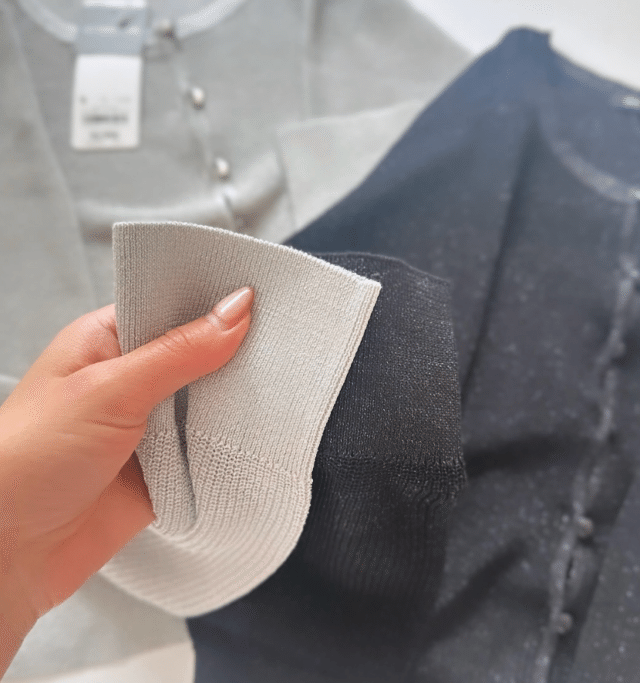 シアーラメショートカーディガン