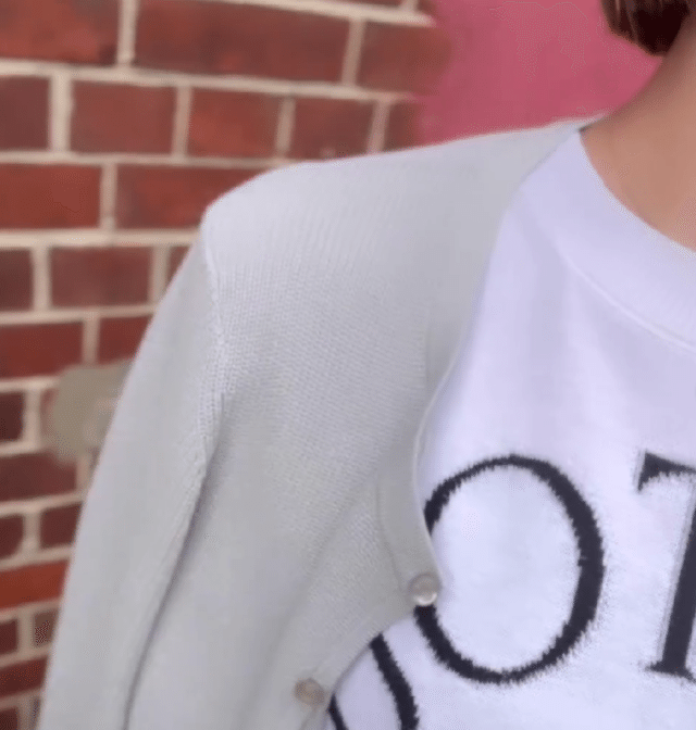 シアーラメショートカーディガン