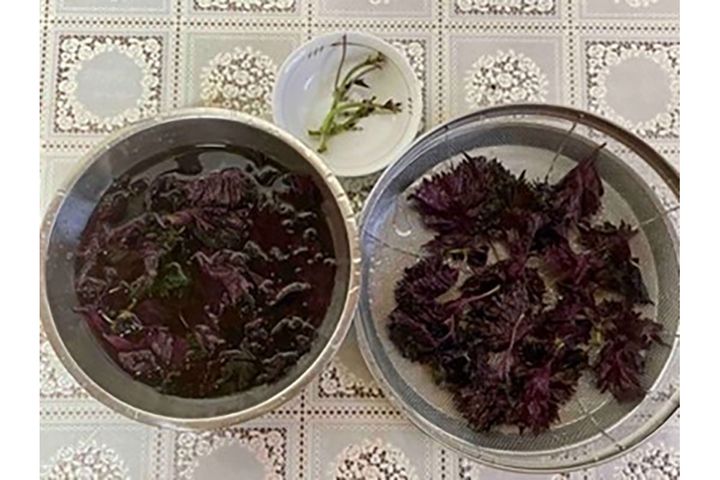 ▲5～6回に分けて優しく丁寧に水洗いし、ザルにあげていきます。