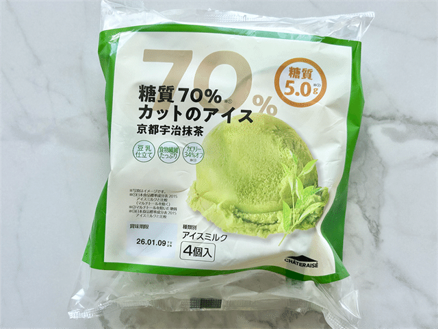 糖質70％カットのアイス4個入