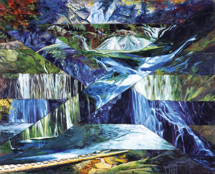 消えた橋（1989年・横尾忠則現代美術館蔵）