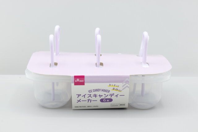 ダイソー アイスキャンディーメーカー（シンプル、6本取り） パッケージ