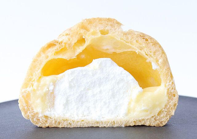 ローソン 大きなツインシュー断面