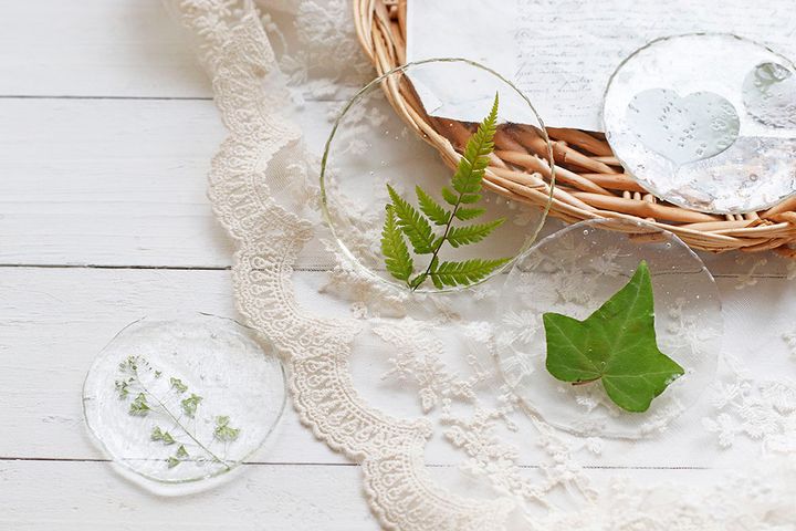 ボタニカルコースター作り