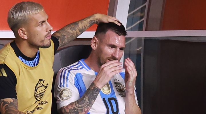 37歳メッシ、ベンチで大号泣…コパ・アメリカ決勝で無念の負傷交代