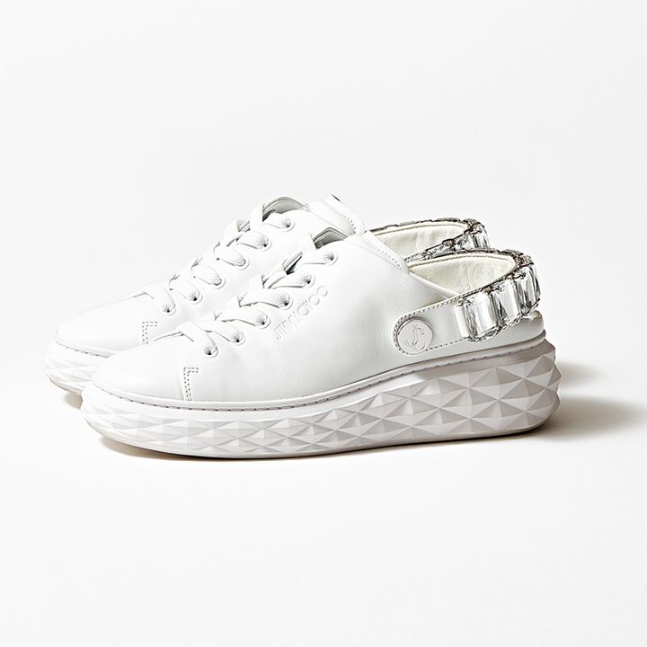 ジミーチュウのクリスタル付き2WAYスニーカー