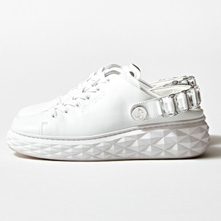 ジミーチュウのクリスタル付き2WAYスニーカー